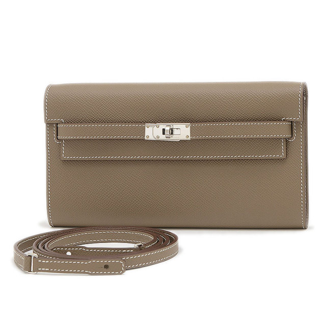 HERMES エルメス ケリーウォレット エプソン エトゥープ C刻印 エルメス ケリーウォレット エトゥープ C刻印(2018年頃)刻印