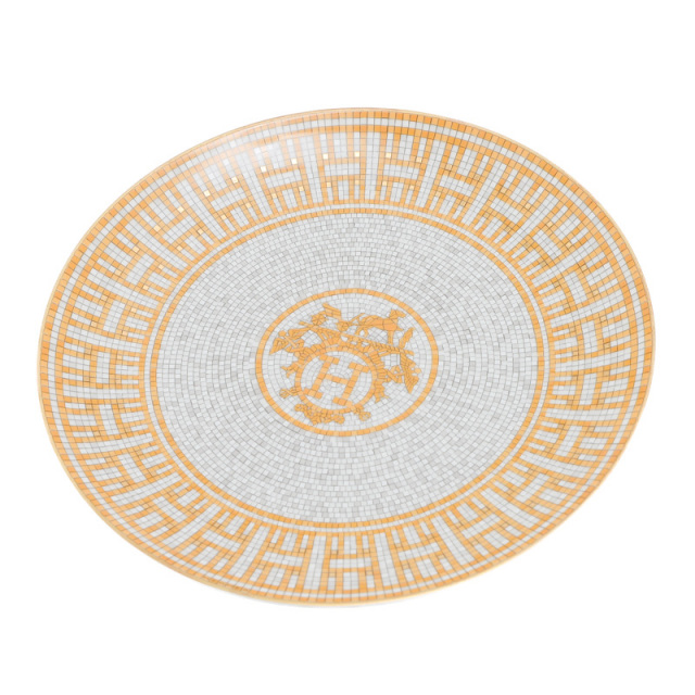 23EL42 HERMES エルメス モザイク ヴァンキャトル お皿 Au24 エルメス（HERMES） モザイク ヴァンキャトル デザートプレート