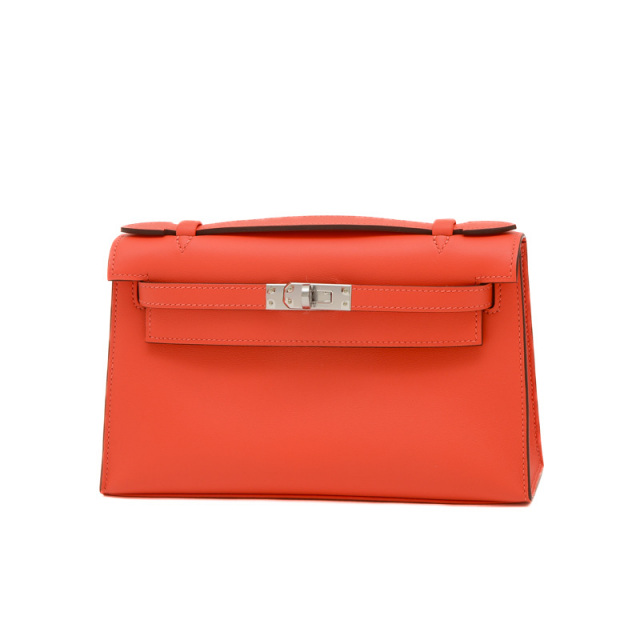 ❤お得なお品❤アメリポシェット ゴールド シルバー金具 エルメス □D刻印 エルメス HERMES ポシェットケリー W刻印 (2024年製) ブラック