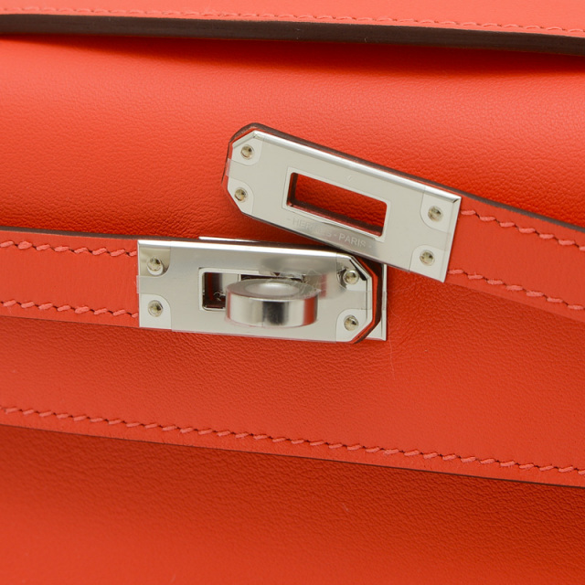 エルメスポシェットタイプ エルメス ポシェットケリー モーヴペール スイフト シルバー金具