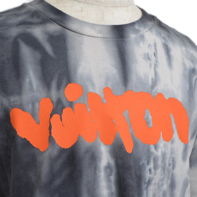 Louis Vuitton タイダイ Tシャツ グレー/オレンジ Louis Vuitton タイダイ Tシャツ グレー/オレンジ