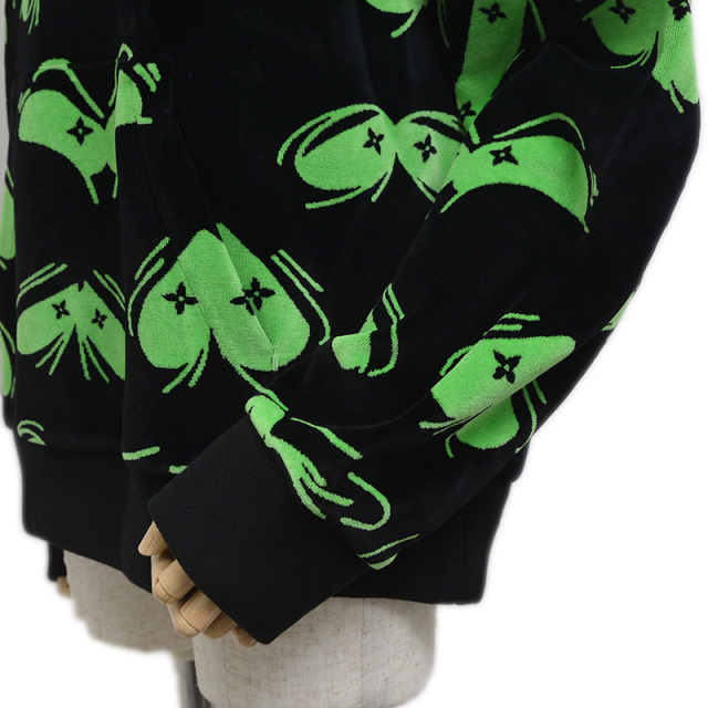 ルイヴィトン アイズグラフィック パーカー コットン ブラック