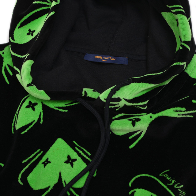 ルイ・ヴィトン アイズグラフィック パーカー ルイヴィトン アイズグラフィック パーカー コットン ブラック