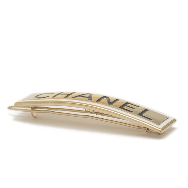 シャネル バレッタ ロゴ ヘアアクセサリー ゴールド B21B CHANEL