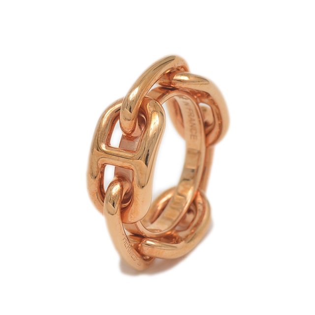 エルメス ルガテ シェーヌダンクル スカーフリング ローズゴールド HERMES 