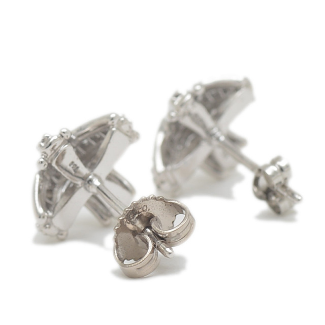 ティファニー シグネチャー ピアス K18WG/ダイヤ TIFFANY.CO