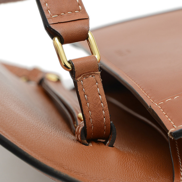 セリーヌ トリオンフ ショルダーバッグ クラッチ ブラウン ゴールド