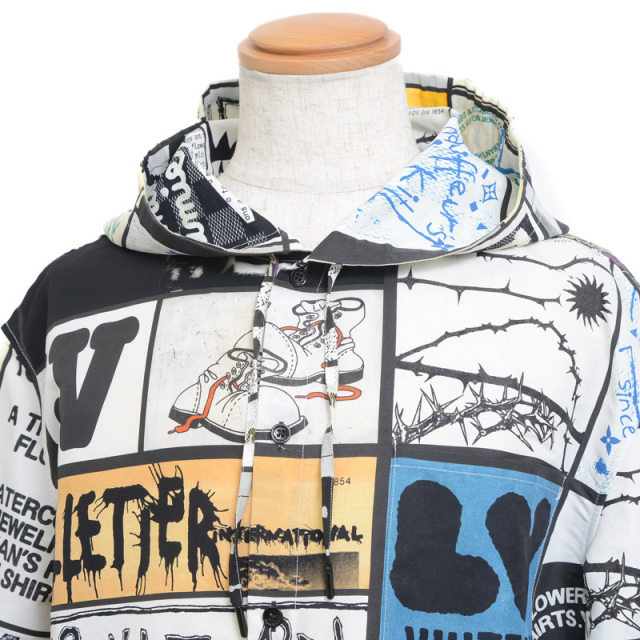 LOUIS VUITTON ルイヴィトン フードシルクプレンド オーバーシャツ