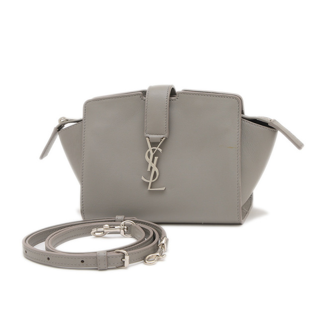 SAINT LAURENT ショルダーバッグ カバス グレー