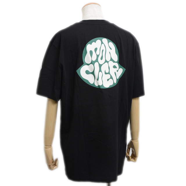 新品未使用　MONCLER モンクレール ブラック ロゴ Tシャツ　サイズXL MONCLER ブラック Tシャツ
