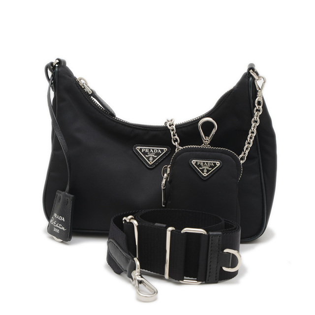 PRADAプラダRe-Edition2005ナイロンショルダーバッグ1BH204 プラダ PRADA Re-Edition2005 バッグ 1BH204 ベージュ×SV金具