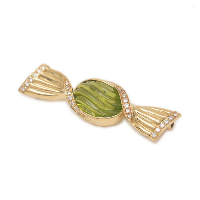 BVLGARI ブルガリ リボン シェル ブローチ K18 BVLGARI ブルガリ リボン シェル ブローチ K18 BVLGARI ブルガリ