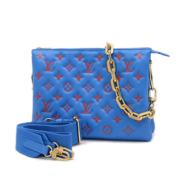 LOUIS VUITTON クッサンPM ショルダーバッグ クロスボディバッグ LOUIS VUITTON ルイヴィトン クッサンPM モノグラムデニム