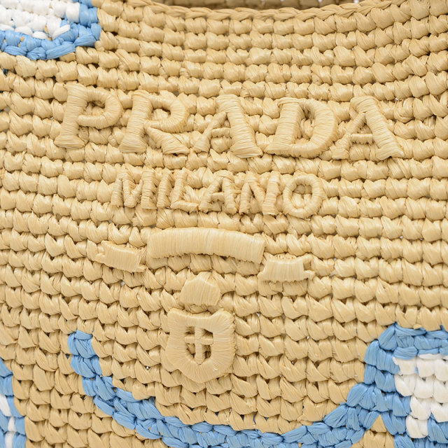 PRADA プラダ ラフィア トートバッグ 1BG454 PRADA プラダ ラフィア トートバッグ 1BG454