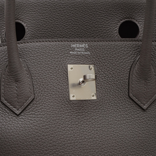 エルメス バーキン40 トゴ グリメイヤー シルバー金具 U刻印 HERMES