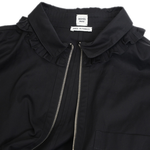 エルメス ロングフレア ゴムドレス ワンピース ドローストリング