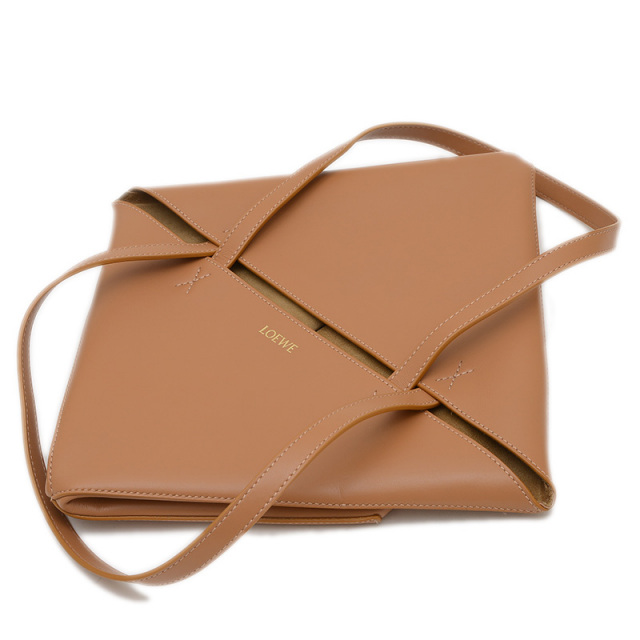 ロエベ トートバッグ キャメル LOEWEロエベキャメルレザートートバッグ