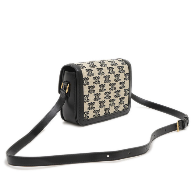 セリーヌ トリオンフ ティーン ショルダーバッグ ナチュラル/ブラック  