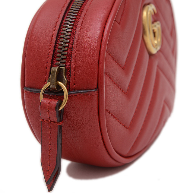 【正規品】GUCCI/ モーマント/グッチ/レッド/ウエストバッグ/レザー グッチ GUCCI GGマーモント ウエストバッグ 476434 レッド