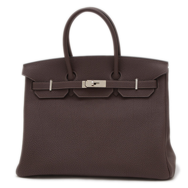 HERMESバーキン35トゴショコラ エルメス バーキン35 トゴ ショコラ シルバー金具 W刻印 HERMES