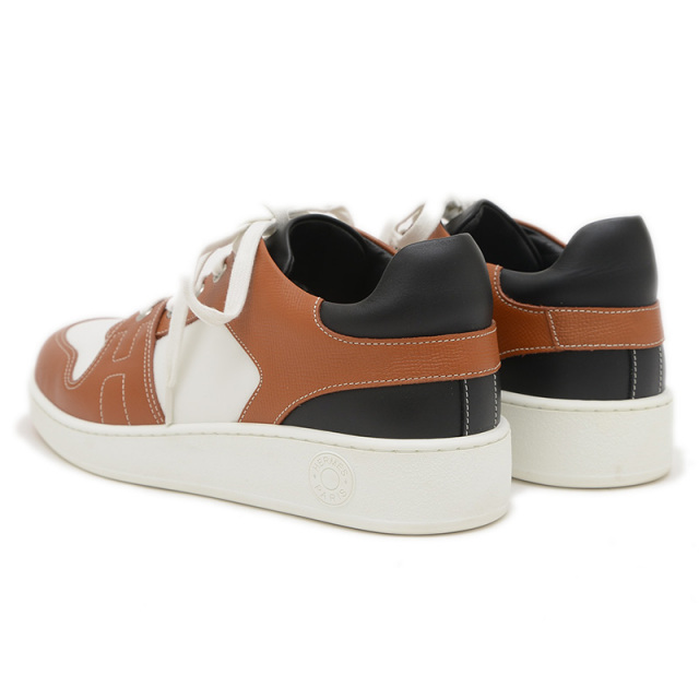 お値下げしました‼️HERMES ブラウンレザー スニーカー HERMES クイックブラウン スニーカー 極美品 X'mas セール‼️