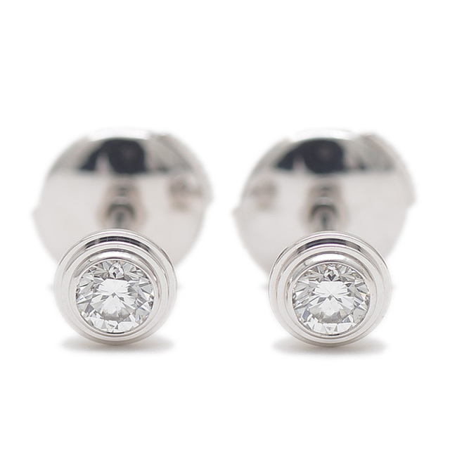 カルティエ ダムール ピアス K18WG/ダイヤ CRB8041400 Cartier