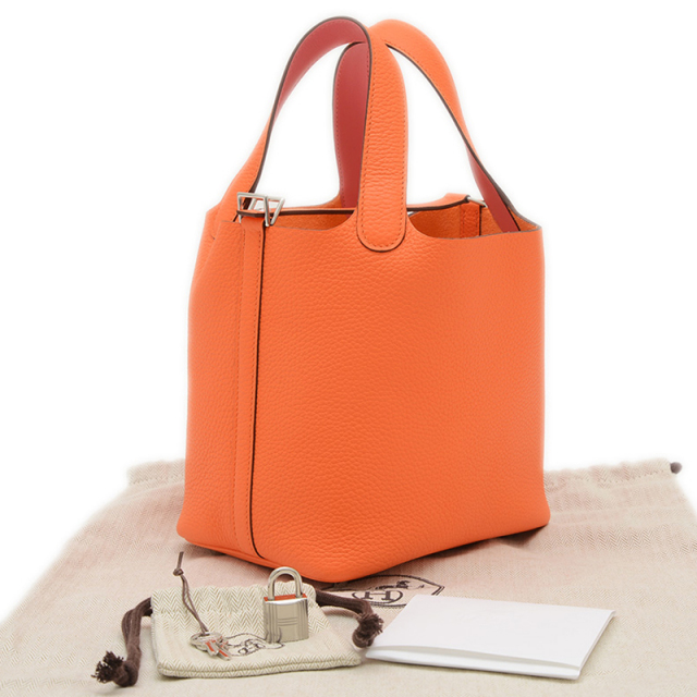 エルメス ピコタンロック PM 18 エクラ トリヨン オレンジミニ