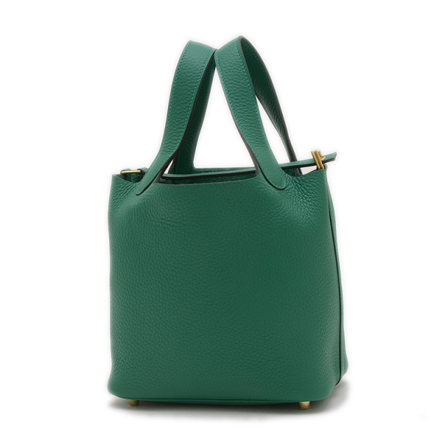 追跡あり★エルメス★ピコタン18 vert moyen ゴールド金具 SALE対象 5%OFF】エルメス ピコタンロック PM 18 ヴェールモワ