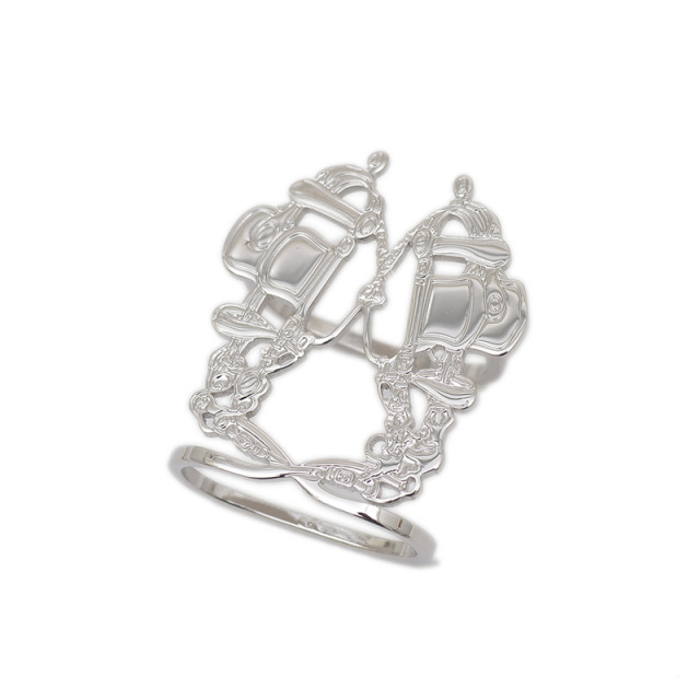 新品 エルメス HERMES スカーフリング ブリッドドゥガラ シルバー エルメス Hermes HERMES スカーフリング ブリッドドゥガラ