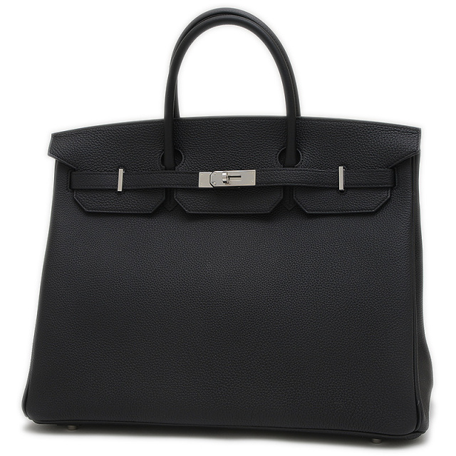 【美品】エルメス　アイコン　40 エルメス バーキン40 トゴ ブラック シルバー金具 K刻印 2025年