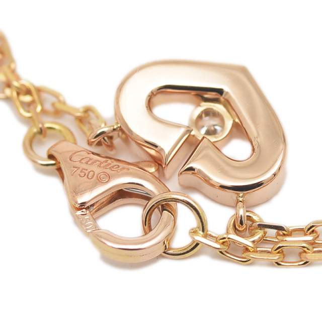 【正規店購入保証書あり】カルティエ Ｃハート ネックレス Cartier - 超美品☆保証書あり☆カルティエ シーハート ダイヤ
