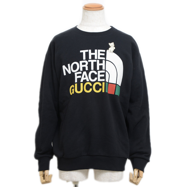 GUCCI　グッチ　ブラック　キャット　ネコ　トレーナー　スウェット 中古・古着通販】GUCCI (グッチ) Black Cat Sweatshirt ブラック