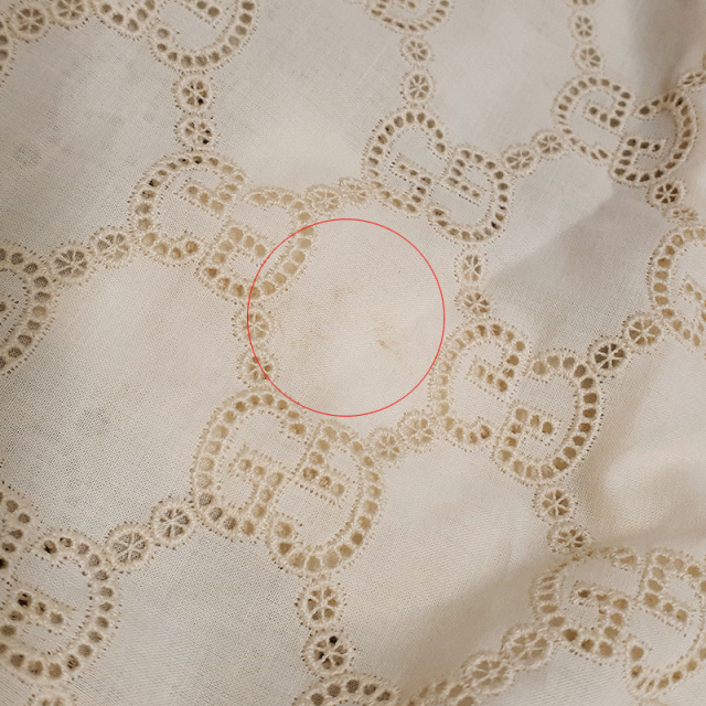 未使用級　グッチ　ブルゾン　総レース　花刺繍　シェリーライン　アイボリー　M 未使用級 グッチ ブルゾン 総レース 花刺繍 シェリーライン
