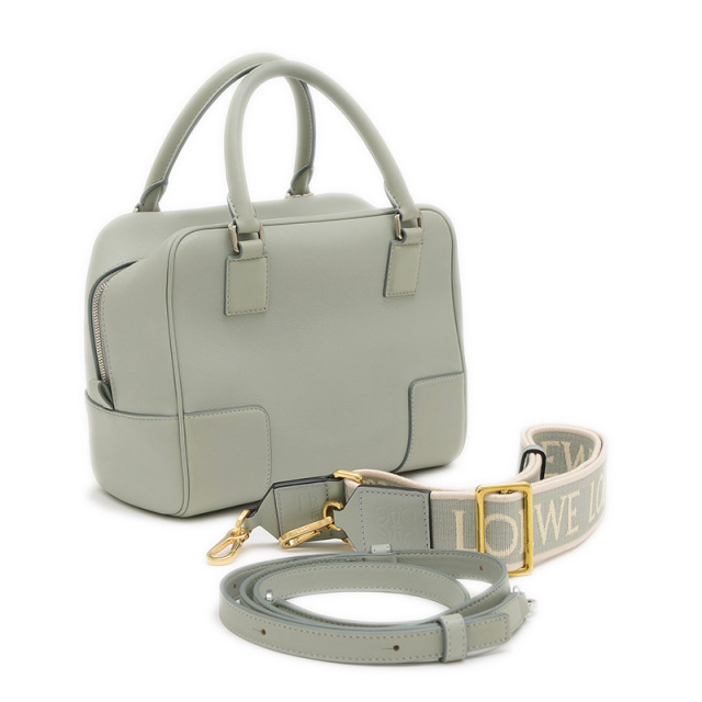 ◆希少◆VINTAGE◆【LOEWE】アマソナ19*2way*レザーバッグ ロエベ アマソナ 19 2WAYバッグ レザー グリーン A3315957 LOEWE