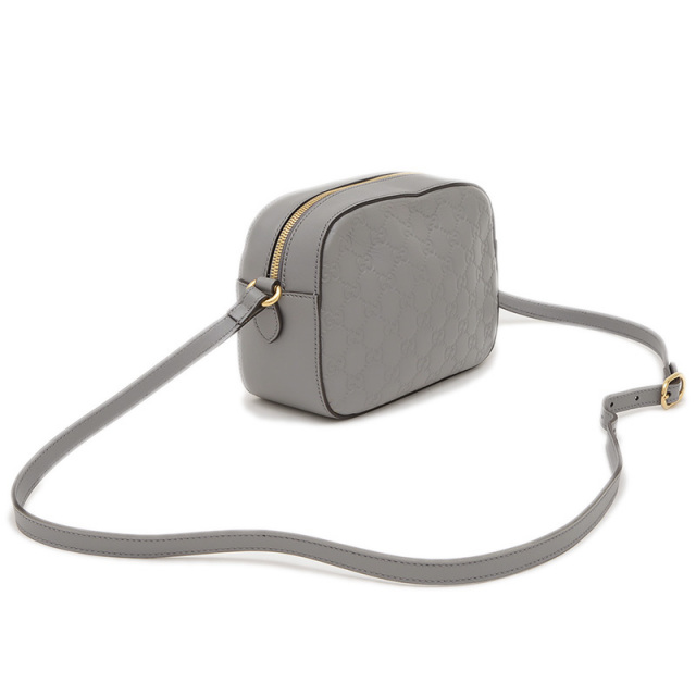 グッチ グッチシマ ショルダーバッグ レザー グレー 453770 GUCCI