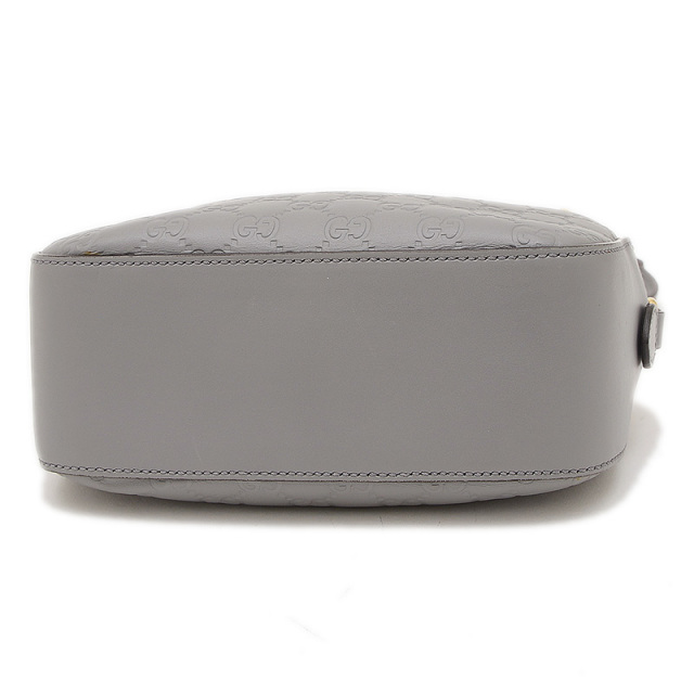 GUCCI グッチシマ ショルダーバッグ 2wayバッグ グレー GGレザー グッチ グッチシマ ショルダーバッグ レザー グレー 453770 GUCCI