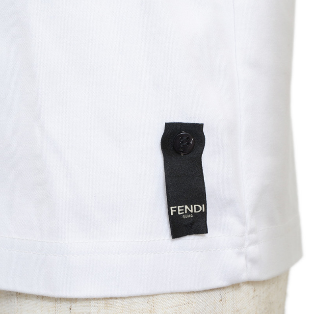 ★FENDI★ホワイト コットン Tシャツ Tシャツ コットン ホワイト | Fendi