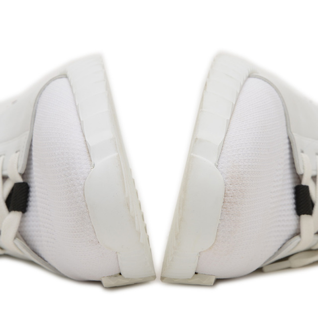 エルメス デパール スニーカー レザー/ニット ホワイト メンズ 41.5