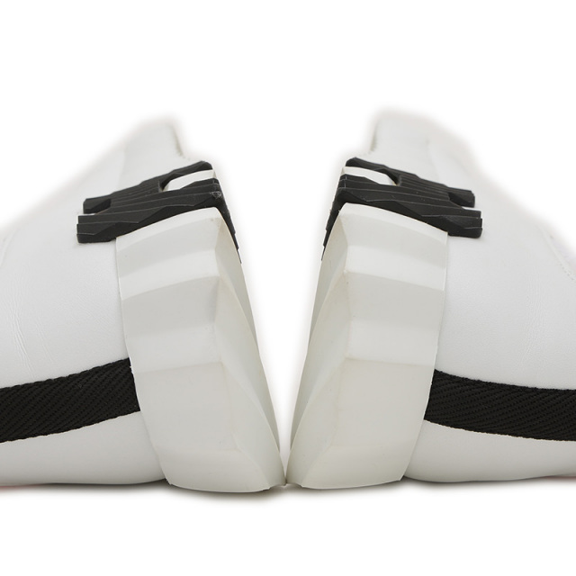 エルメス デパール スニーカー レザー/ニット ホワイト メンズ エルメス デパール スニーカー レザー/ニット ホワイト メンズ