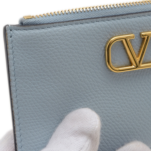【関税込み】☆VALENTINO☆ Vロゴ レザー カードケース 関税込み】 ☆VALENTINO☆ Vロゴ レザー カードケース