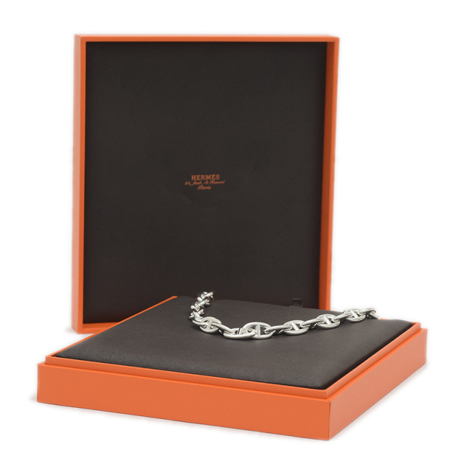 エルメス シェーヌダンクル ネックレス GM SV925 29コマ HERMES