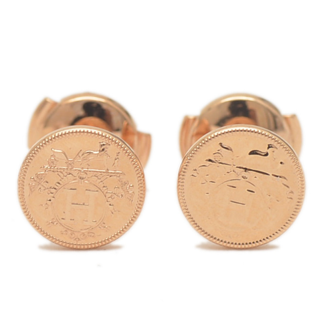 【正規品保証】HERMES エルメス コロゾ カフス ピンクゴールド エルメス エクスリブリス TPM ピアス ピンクゴールド K18PG HERMES