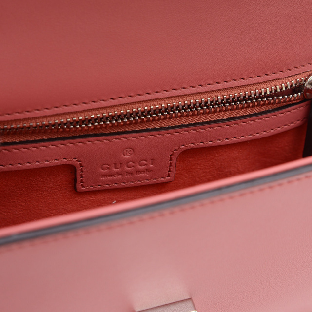 グッチ プチGG ミニ ショルダーバッグ レザー ピンク 739722 GUCCI