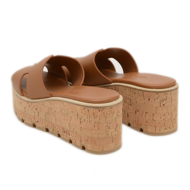 エルメス エズ サンダル 30 レザー ナチュラル #36 H221026Z HERMES