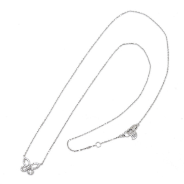 グラフ バタフライシルエット ミニ ネックレス K18WG/ダイヤ GRAFF