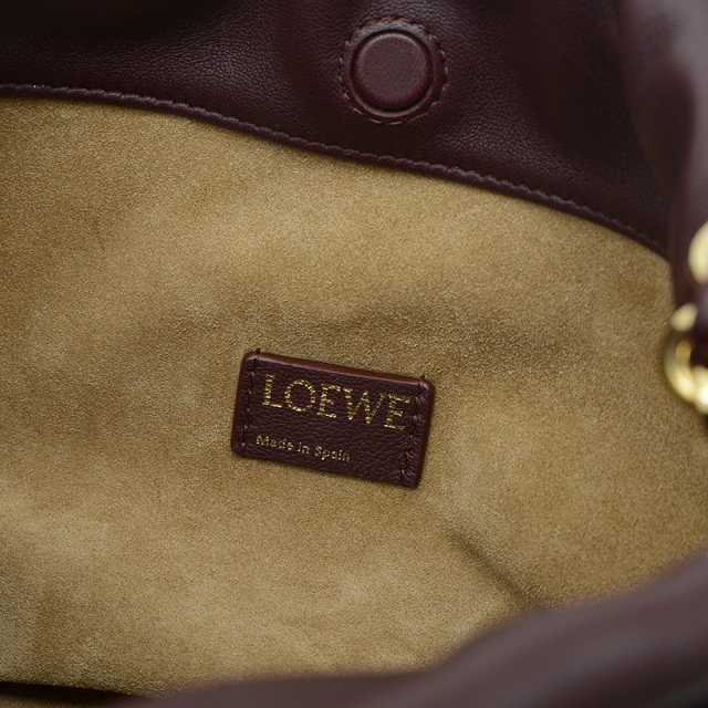 LOEWE フラメンコパース バッグ ダークバーガンディ A411FCRX02 ロエベ フラメンコパース ミディアム チェーンショルダー ダーク