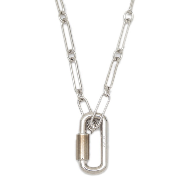 エルメス キュリオジテ ロング ネックレス シルバー HERMES
