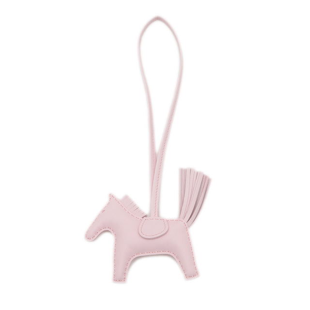 【希少 /Rose Darling】HERMES バッグチャーム ロデオ PM エルメス ロデオPM バッグチャーム ローズダーリン W刻印 HERMES