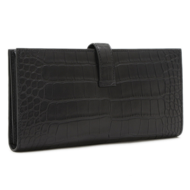 エルメス ベアンスフレ アリゲーターマット 長財布 A刻印 HERMES エルメス 長財布 ベアンスフレ 黒 (ブラック