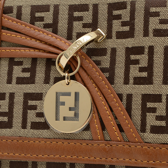 ✨未使用に近い✨　FENDI ミニ財布　ズッカ　ズッキーノ　バゲット　三つ折り ✨未使用に近い✨ FENDI ミニ財布 ズッカ ズッキーノ バゲット